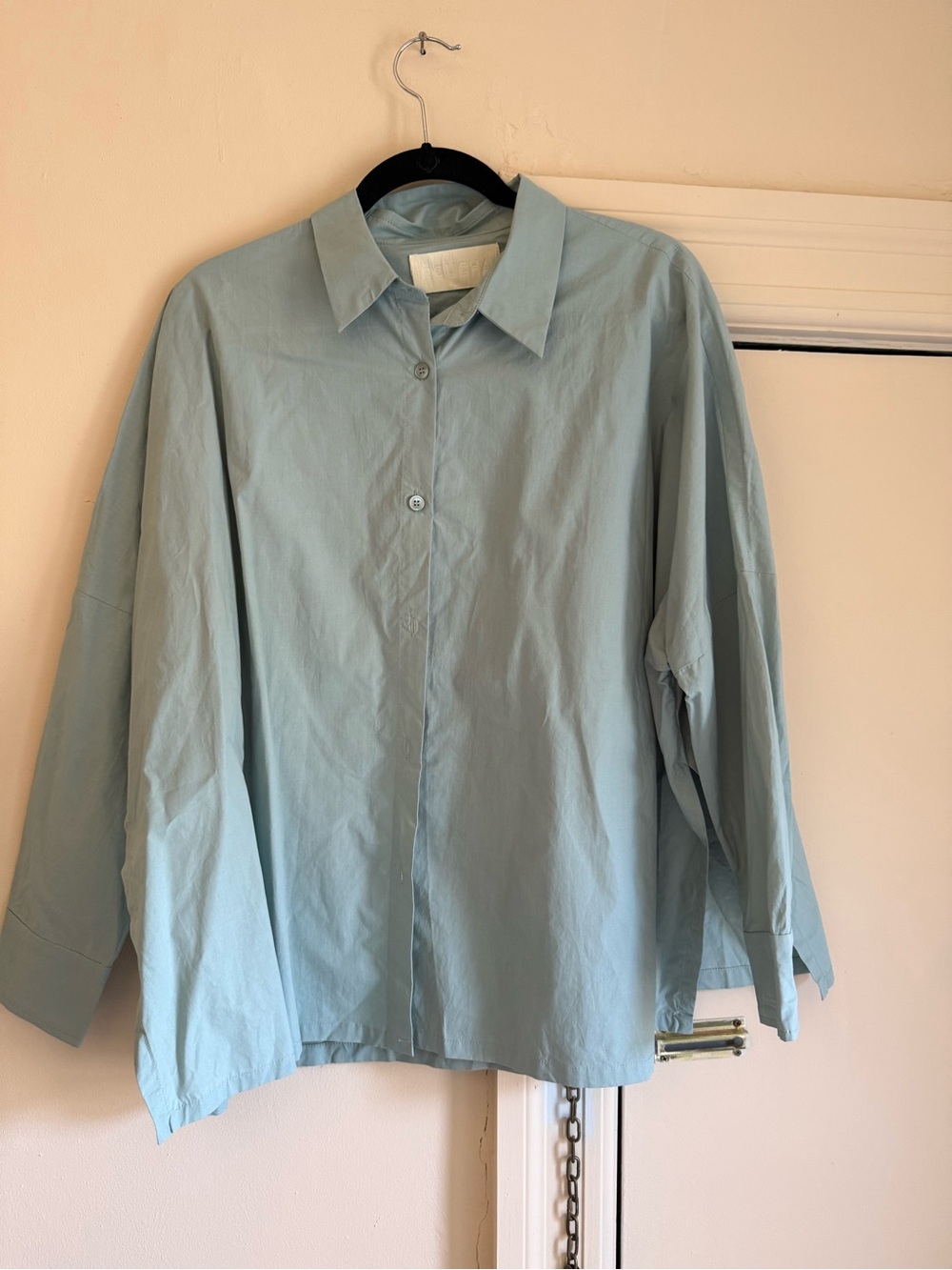 Light Blue Relaxed Button-Down Shirt